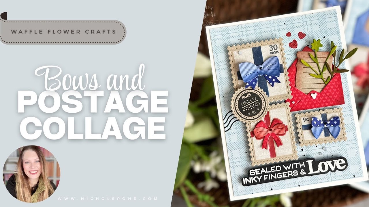 Handmade Cards Get a Personal Touch with Postage Collage Bows!