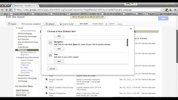 Sidebar-Navigation-Countdown (Google Sites)