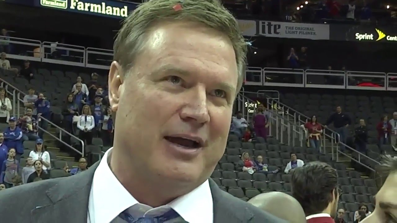 Big 12 Men's Basketball Championship - Bill Self postgame interview collegiate high school