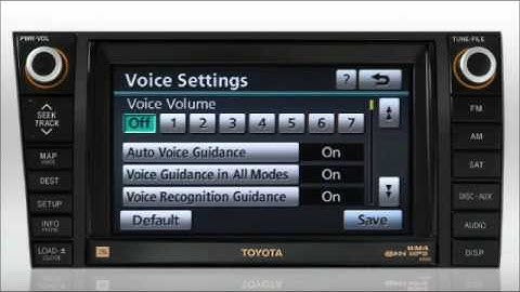 Navigation (adjust the voice guidance volume) Sequoia/Tundra Toyota of Slidell