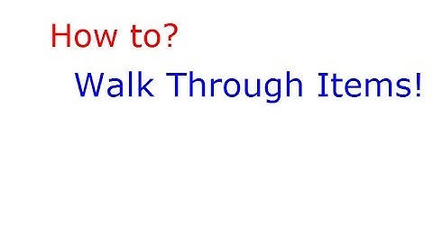 [ROBLOX SHORT TUTORIAL] How to walk through parts (CanCollide)