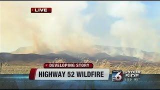 Grass Fire Burns West Of Sweet, Idaho