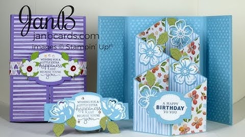No.633 Cascading Gatefold Card - JanB UK Stampin