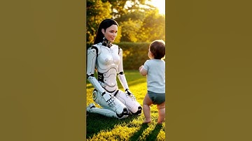 AI Mom Witnesses Baby’s First Step – Heartfelt Robotic Motherhood #airobot #robots