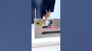 Comparison of riveting effect between grooved rivet and closed large brim pull nail