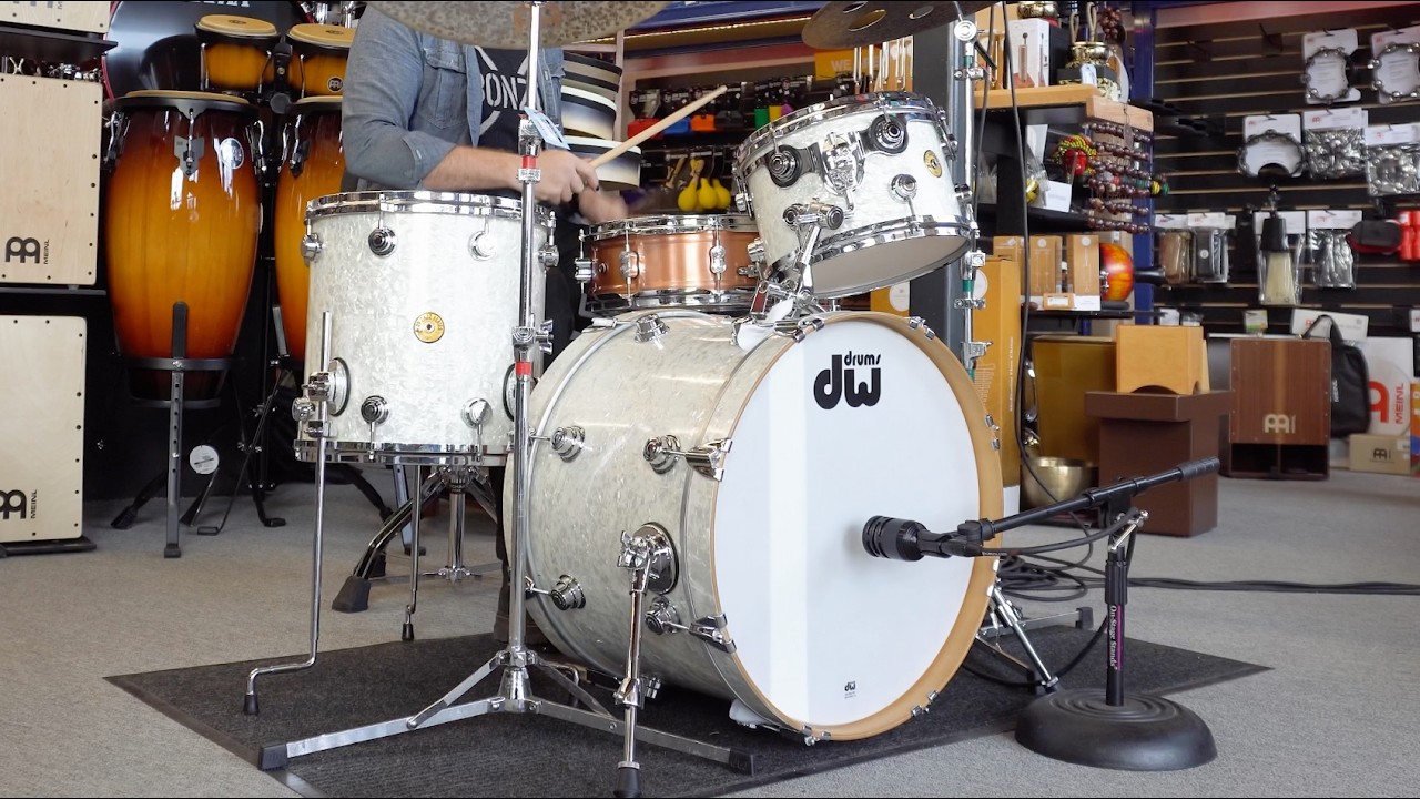 DW Jazz Series 3pc Drum Kit - "White Marine Pearl"