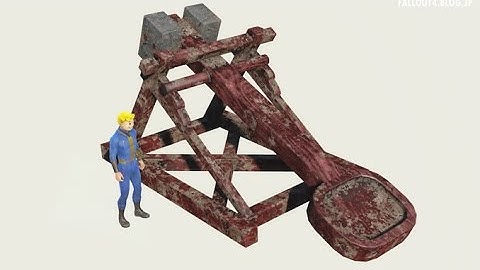 fallout4.blog.jp MOD Review - Craftable PeasantPult by DDProductions83