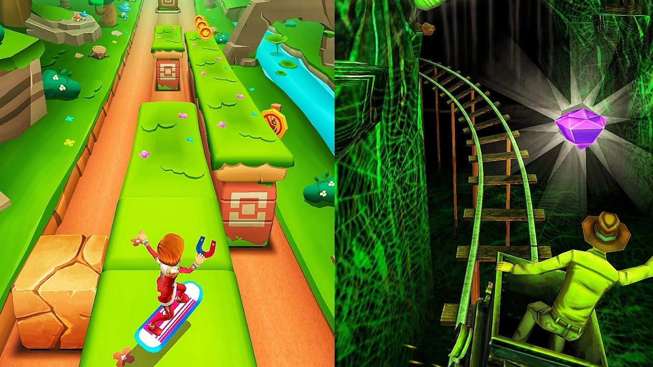 Subway Princess Runner VS Rail Rush - Best Android Gameplay HD - YouTube
