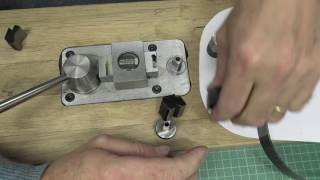 Making a thin 2pt Steel Rule Clicker Die with basic tools