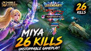 MIYA GOD MODE 🏹 26 KILLS RAMPAGE | Mobile Legends Bang Bang