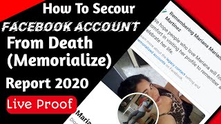 Secure Your Facebook Account From Memorialize Report|| How To Secure Fb Account From Death Report