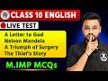 🔴LIVE TEST | Class 10 English MCQ Test🔥Important Questions for Board Exam 2027