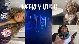 VLOG : NICKI MINAJ Concert , Testing new nail product + spring dog walks & lots of eating