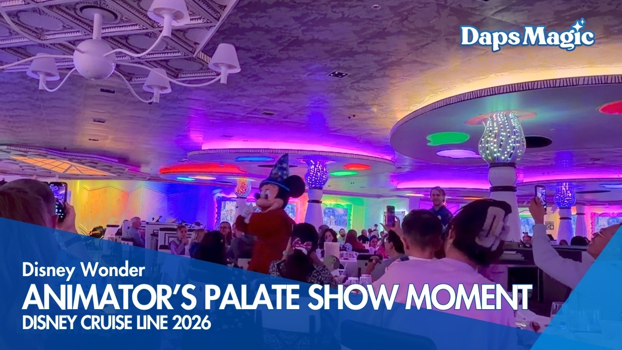 Animator’s Palate Show Moment on the Disney Wonder 4K