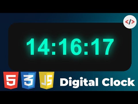 ⚡ Digital Clock Using HTML, CSS, and JS — Fast & Easy Tutorial