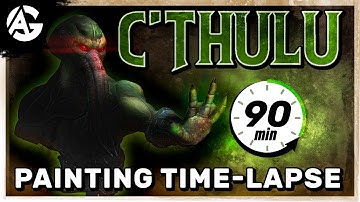"CTHULHU"  Painting Timelapse - ( in just 90 minutes)🏃🏻‍♂️