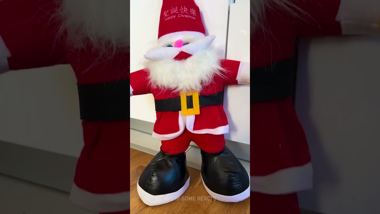 Feline Festivity Fumble: The Great Santa Doll Mishap! 🎅😂