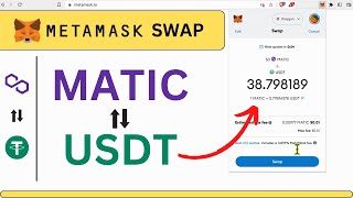 Swap Matic to USDT in Metmask - Save Fees & Other Tips