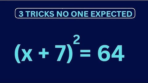 This Simple Equation Has 2 Answers… Can You Find Both? 😱