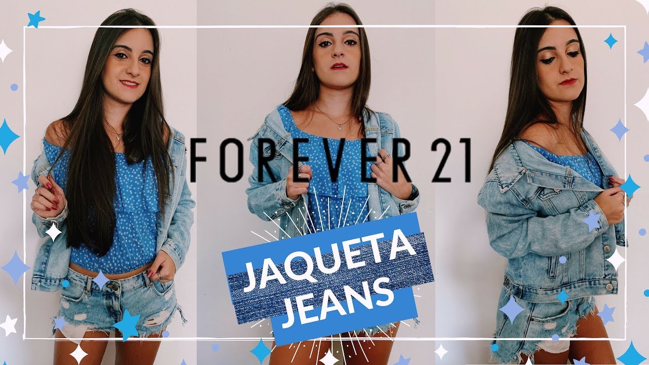 jaqueta jeans feminina forever 21