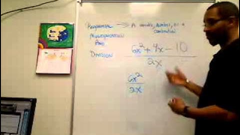 Polynomial multiplication and division 2 by Prof. Saunders