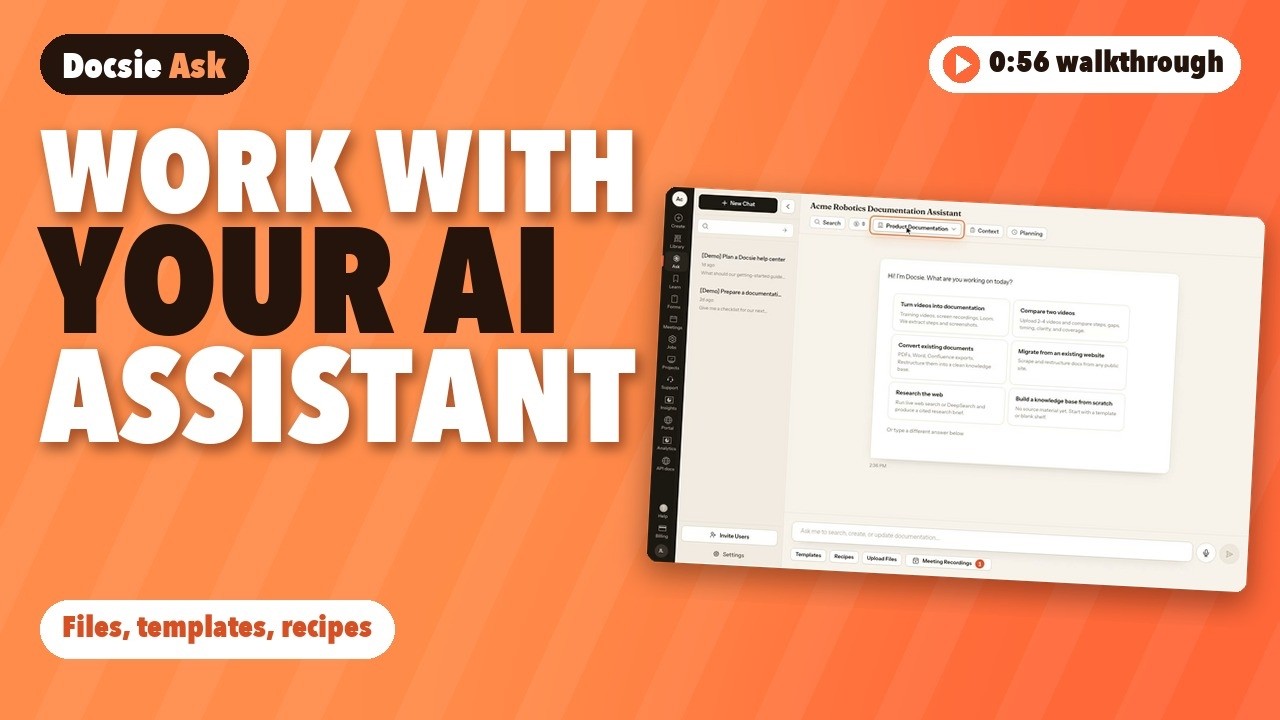 Docsie: Ask overview - YouTube