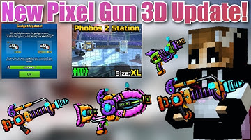 New Pixel Gun 3D Gadget Update! New Weapons & Maps! (17.4.0)