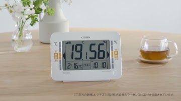 快適なくらしをサポート「新環境目安表示付き高精度デジタル温湿度計」 8RZ232-003　リズム　RHYTHM