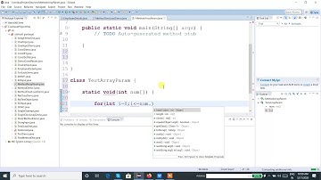 Java Programming Tutorial -  17 -  Passing Array as a parameter to Method