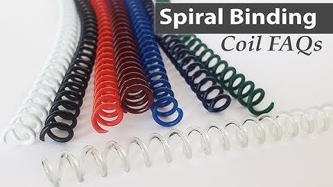 Spiral Coil Binding FAQs | Binding101.com