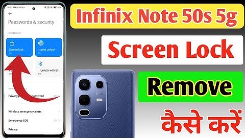 How to remove app lock in Infinix Note 50s/Infinix Note 50s 5g me app lock kaise remove(hataye) kare