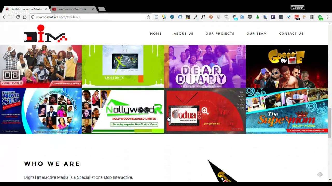 Website Audit: DIMAfrica hangouts on air alternative