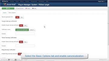 Enable canonicalization for your Joomla! website with RSSeo!
