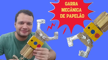 Como Fazer uma Garra Robótica/Mecânica de Papelão!