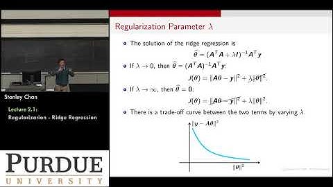 ECE595ML Lecture 02-1 Ridge and LASSO regression