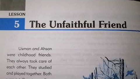 Moral story a friend in need is a friend in deed||afaq iqbal series  old English class 4th lesson 5