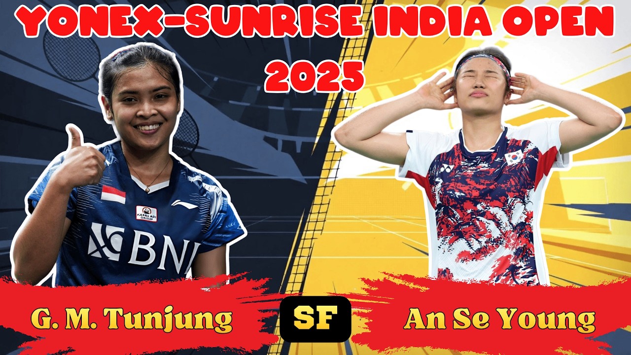 안세영 vs 그레고리아 마리스카! India Open 2025 SF 명승부