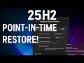 How to Enable &amp; Use Windows 11's NEW Point-in-Time Restore