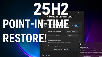 Hoe u de NIEUWE Point-in-Time Restore van Windows 11 inschakelt en gebruikt