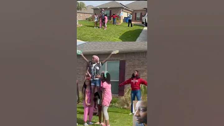 💕💙📣 Cheerleading Gender Reveal #babyshower #babyshower #cheer