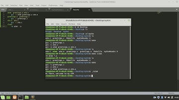 Creating a Function in C language and Compiling using the make command in Linux Mint