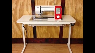 Affordable Sewing Table With Custom Cut Insert