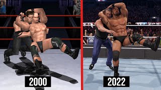 WWE 2K22 Vs. WWF No Mercy! (Finishers Comparison)