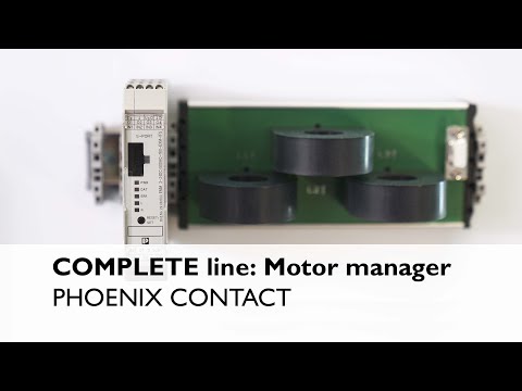 Motor manager for modern active power monitoring at the control cabinet