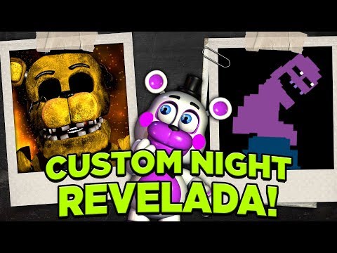 TODOS OS ANIMATRÔNICOS REVELADOS? A CUSTOM NIGHT DE FIVE NIGHTS AT FREDDY'S  6! 