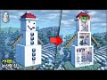 🎄 크리스마스 기념 마인크래프트 건축 :: ☃️ 거대한 눈사람 모양 집짓기 (눈 골렘) 🏡 [Minecraft Giant Snowman House Build Tutorial]