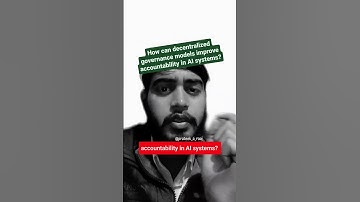 How can decentralized governance models improve accountability in AI systems? #aigovernance #shorts