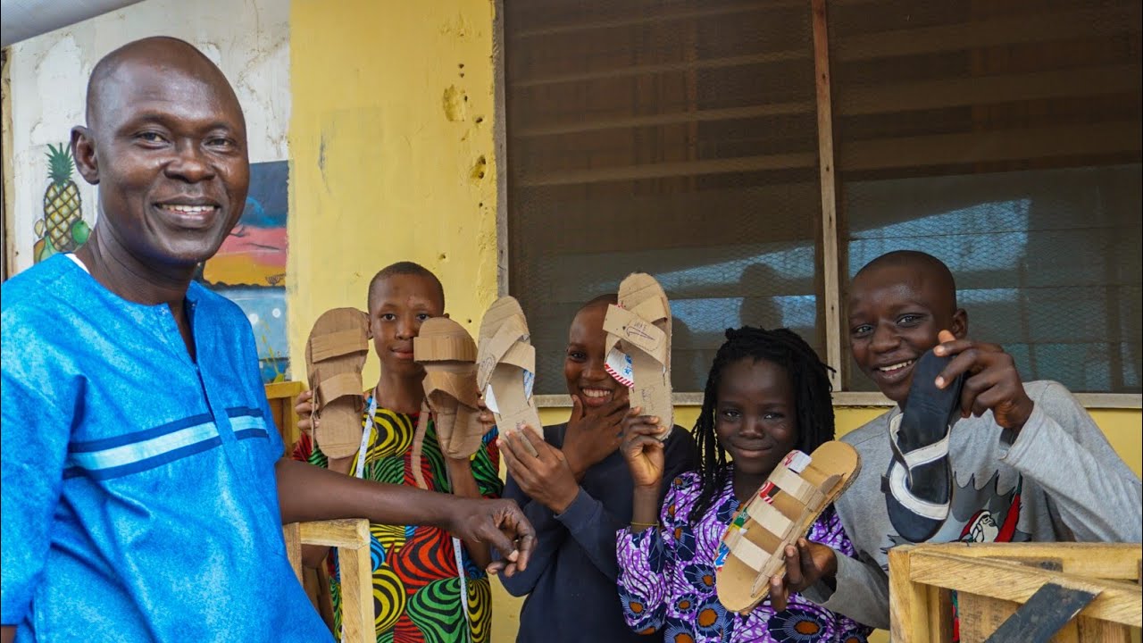 How a man teaches kids shoemaking to keep them off Lagos streets
