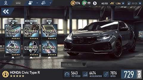 NFS NO LIMITS: MAXED SHOWCASE  (Honda Civic Type R)