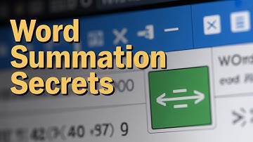 Hoe schrijf je een sommatie met limieten in Microsoft Word?
